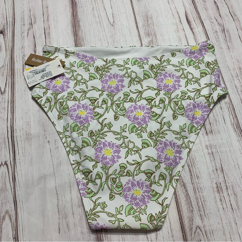 NWT Roller Rabbit Daphne Floral Printed High Waisted Swim Bottom - Picture 6 of 7
